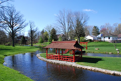 Japanese-Style Pagoda Picnic Shelter