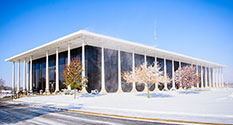 Photo: City Building in Snow