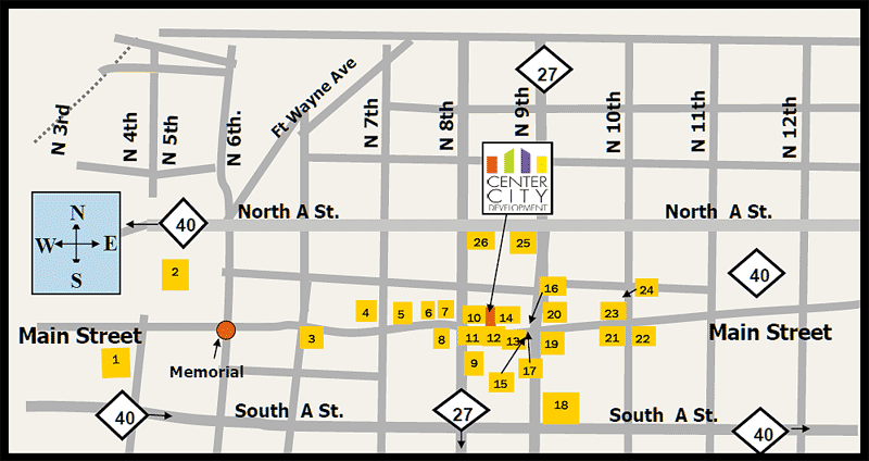 map of downtown richmond
